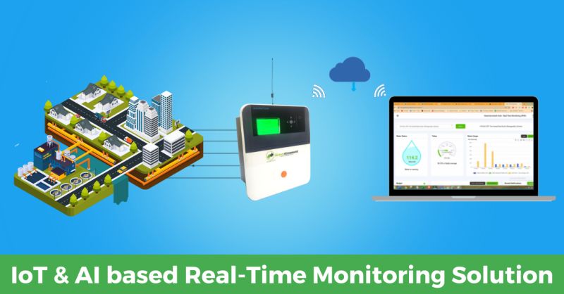 Interactive dashboard for Real Time Water Quality Management and Water Saving